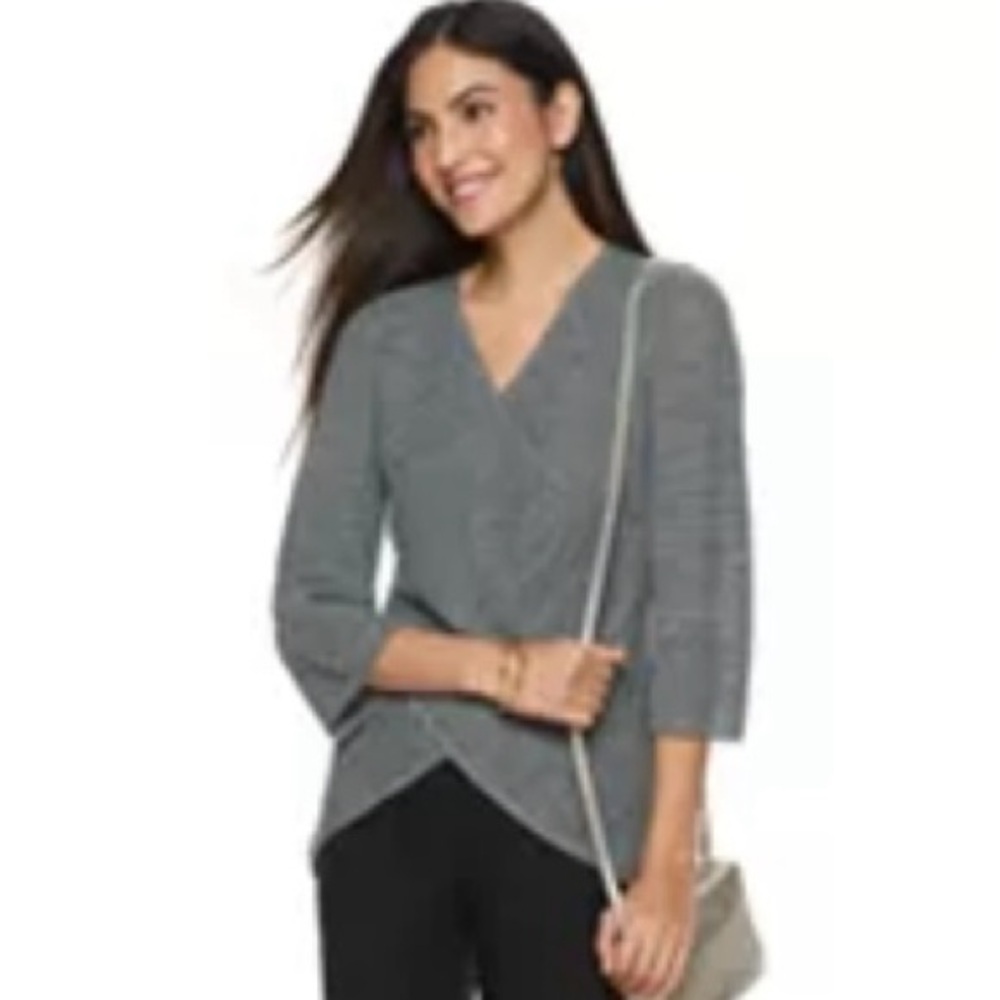 Apt 9 Crossover Surplice Sweater